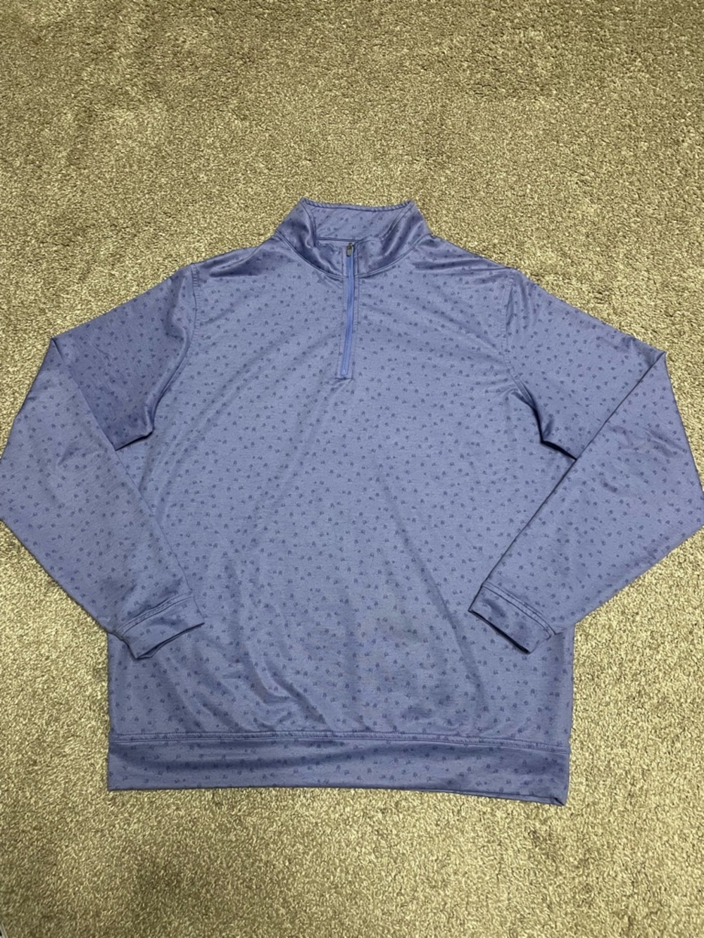 Peter Millar Performance 1/4 Zip Perth Golf Carts Pullover Men’s Large